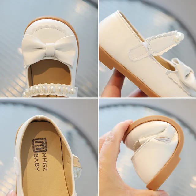 Fashion Bow Dress Party Shoes Kids